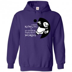 Funny Panda I Know Kung Fu and 37 Other Dangerous Words Hoodie